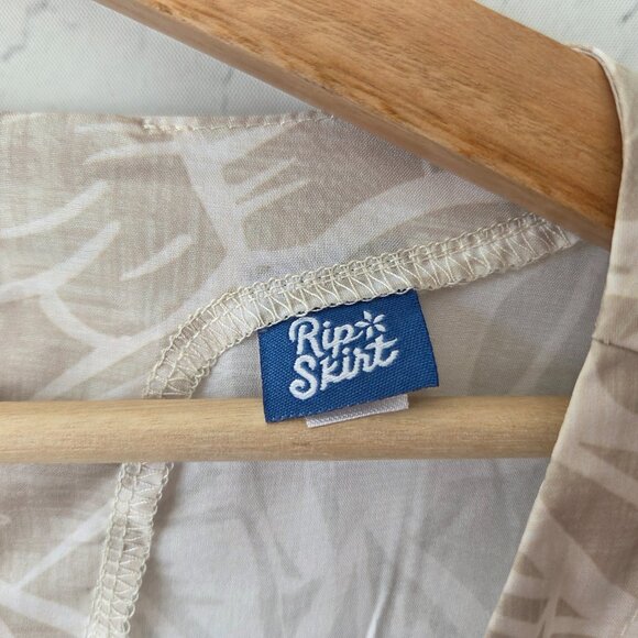 Ripskirt Hawaii Sun Dress Long Size M Ivory Floral Hibiscus Midi Maxi Limited Ed - Picture 5 of 8